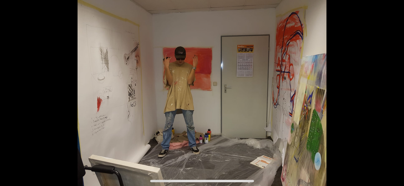 Frühes Atelier in Hamburg, 2019